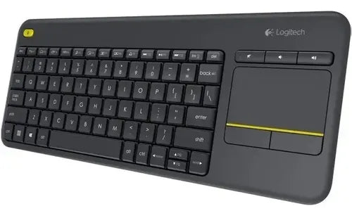 Logitech K400 Plus Teclado + Touch Inalámbrico Pc Android Tv Negro