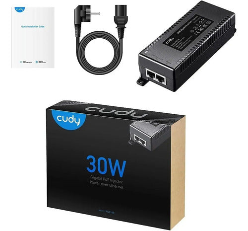 Cudy Poe100 30w Gigabit Poe+ Adaptador De Inyector