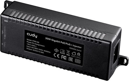 Cudy Poe100 30w Gigabit Poe+ Adaptador De Inyector