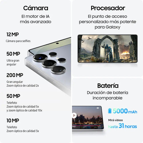 Samsung Galaxy S25 Ultra 256g Titanium Gray Gris