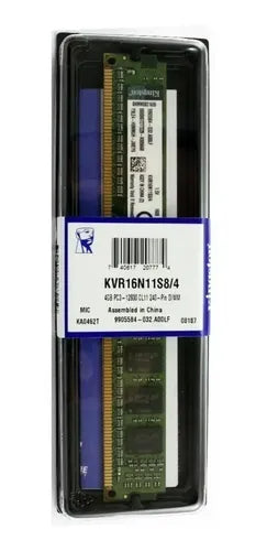 Memoria Ram Valueram  4gb 1 Kingston Kvr16n11s8/4
