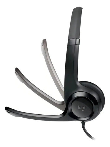 5 Pack Audífonos Logitech H390 Control De Volumen Usb, Negro