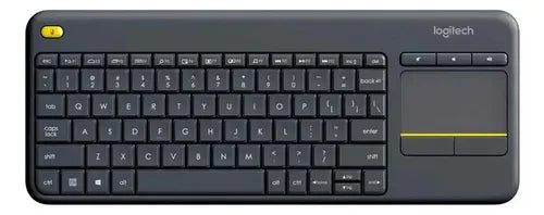 Logitech K400 Plus Teclado + Touch Inalámbrico Pc Android Tv Negro