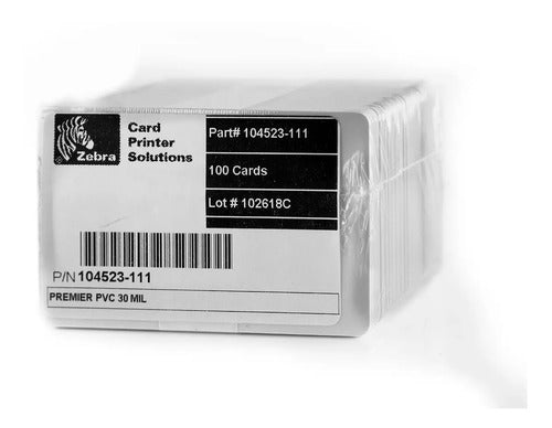 Tarjetas 500 Pvc Blancas Zebra Para Credenciales 104523 /vc