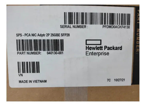 Hpe 840130-001 25gbe Sfp28 Tarjeta De Expansión