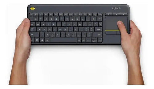 Logitech K400 Plus Teclado + Touch Inalámbrico Pc Android Tv Negro