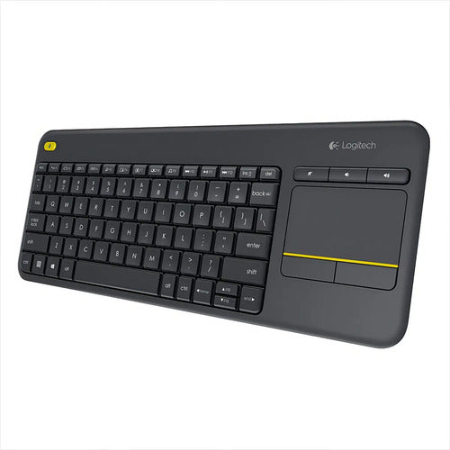Logitech K400 Plus Teclado + Touch Inalámbrico Pc Android Tv Negro
