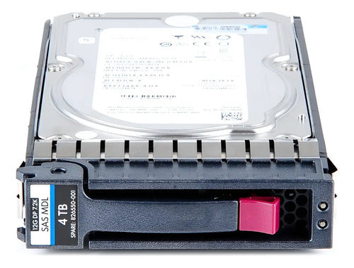 Disco Duro Hp 4tb 12g 7,2k 3,5  Sas -826074-b21 / 826550-001 Plateado